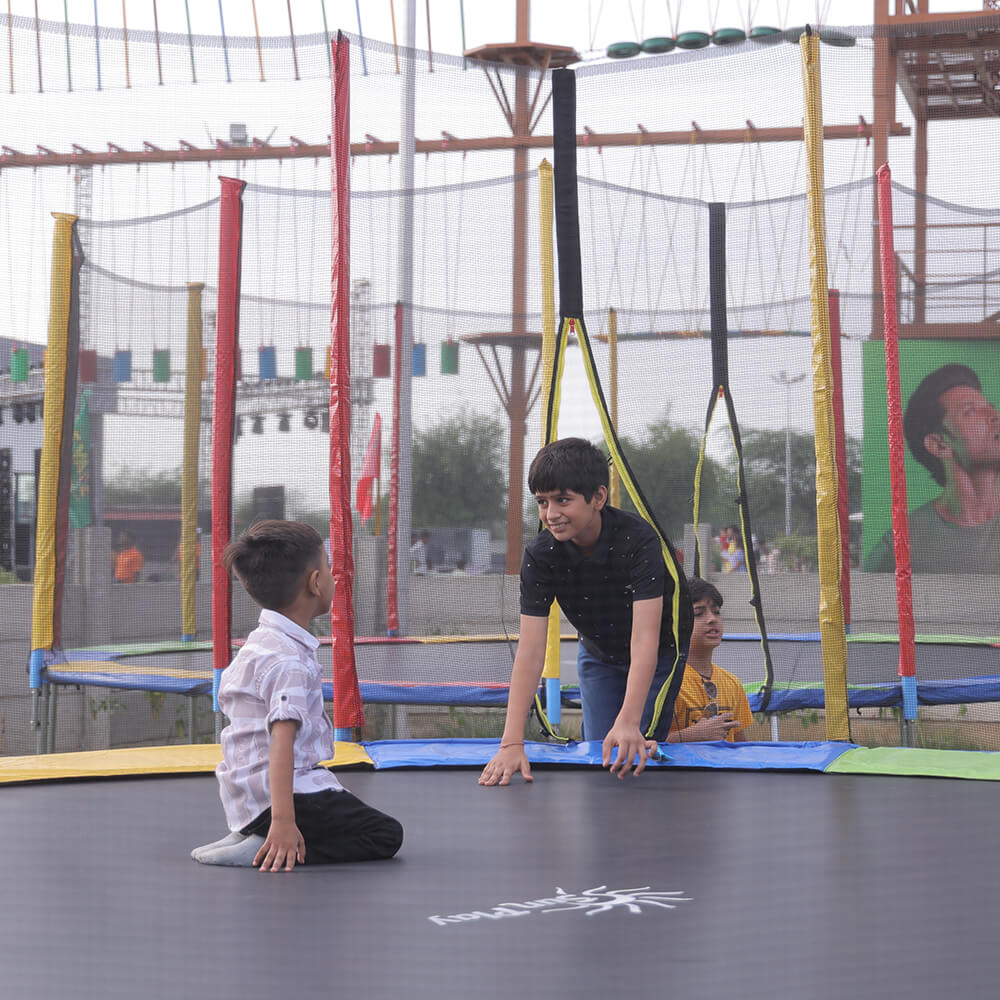 Trampoline activity in delhi ncr adventure park