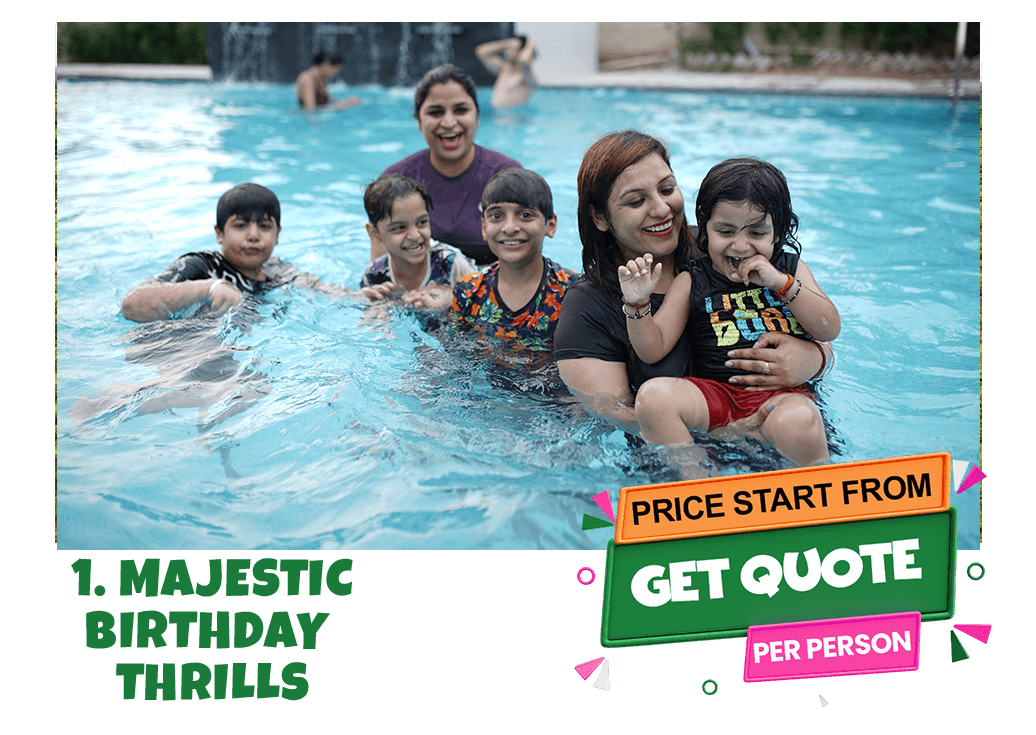 birthday celebration in adventure park