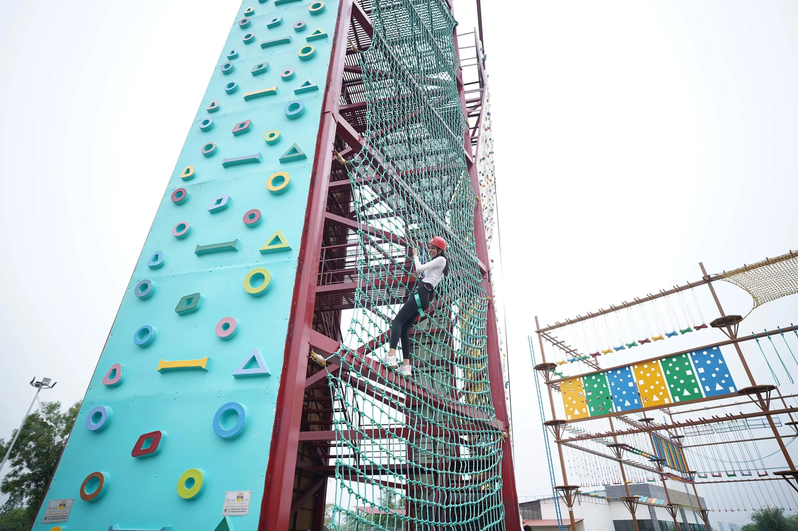 best adventure park net climbing