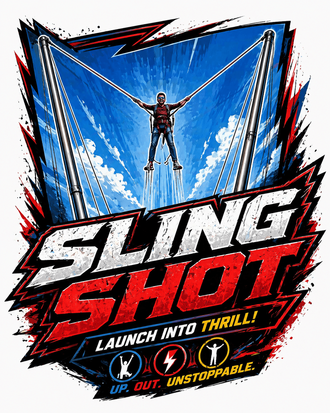 reverse bungee slingshot activity near delhi