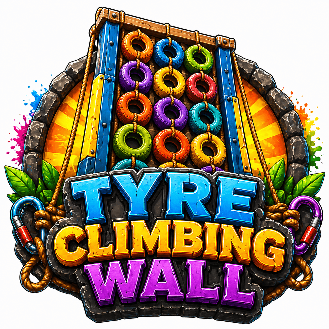 Tyre Climbing Wall