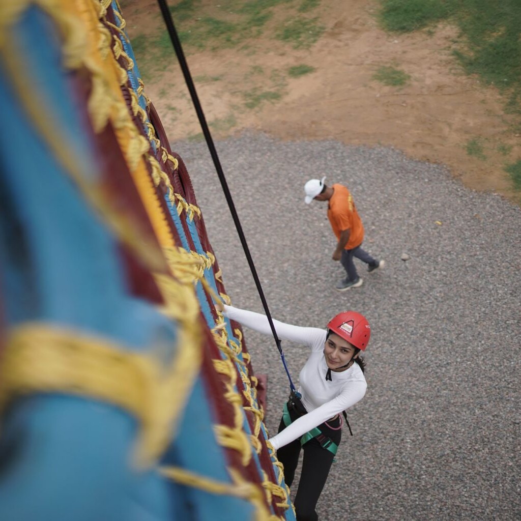 tyre climbing activity near delhi